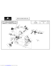 McCulloch MS1434NAV Service Spare Parts List
