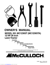 McCulloch MC1236STA Owner's Manual