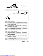 Mcculloch TRIMMAC SL 545097742 Instruction Manual