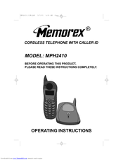 Memorex MPH2410 Operating Instructions Manual