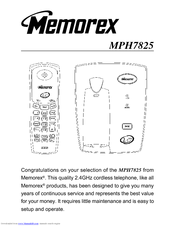 Memorex MPH7825 Product Manual