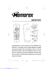 Memorex MPH7895 Product Manual