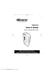Memorex MB2190 User Manual