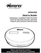 Memorex MD6459 User Manual
