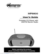 Memorex MP8800 User Manual