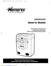 Memorex MKS2420 User Manual