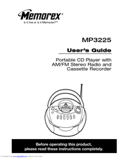 Memorex MP3225 User Manual