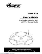 Memorex MP8805 User Manual