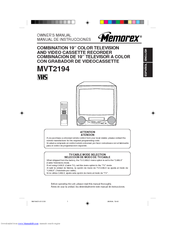 Memorex MVT2194 Owner's Manual