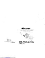 Memorex MK-1970 Instructions Manual