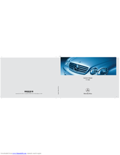 Mercedes-Benz CL600 2006 Operator's Manual