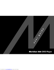Meridian 586 User Manual