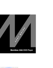 Meridian 596 User Manual