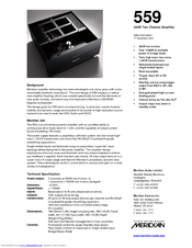 Meridian 559 Technical Specifications