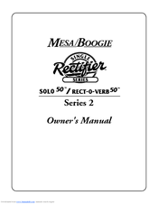 Mesa/Boogie pmn Owner's Manual