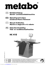 Metabo HC 410 Operating Instructions Manual