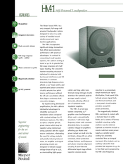 Meyer Sound Self-Powered Loudspeaker HM-1 Specifications