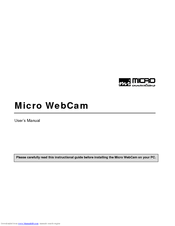 Micro Innovations Micro Webcam Matrix User Manual