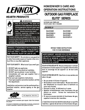Lennox Hearth Products ELITE E42ODGNE-H Care And Operating Instructions