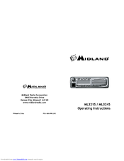 Midland ML3215 Operating Instructions Manual