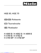 Miele H 4688 B User Manual