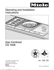 Miele CS 1028 Operating And Installation Instructions