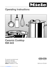 Miele KM 443 Operating Instructions Manual