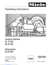 Miele INSPIRA SERIES G 2150 Operating Instructions Manual