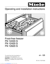 Miele FN 12620 S Operating And Installation Instructions
