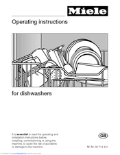 Miele G 6XX Operating Instructions Manual