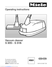 Miele S 316i Operating Instructions Manual