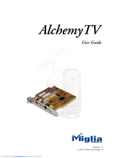 Miglia Alchemy TV User Manual