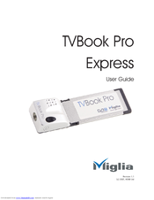 Miglia TVBook Pro Express User Manual