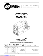 Miller Electric Bobcat 225G Owner's Manual