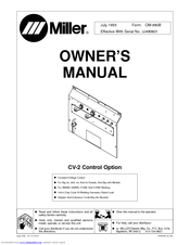 Miller Electric CV-2 Owner's Manual