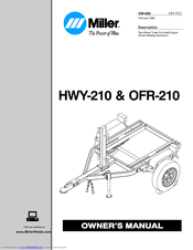 Miller Electric OFR-210 Owner's Manual