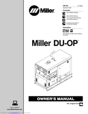 Miller Electric Miller DU-OP Owner's Manual