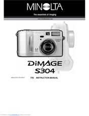 Minolta Dimage S 304 Instruction Manual
