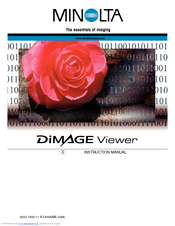 Minolta DiMAGE Viewer Instruction Manual