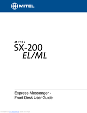 Mitel SX-200EL User Manual