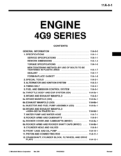 Mitsubishi 4G93-SOHC User Manual