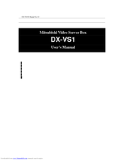 Mitsubishi DX-VS1 User Manual