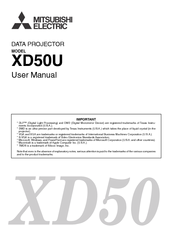 Mitsubishi Electric XD50 User Manual
