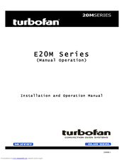 Moffat TURBOFAN E20M Installation And Operation Manual