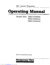 Montgomery Ward TMO-33940A Operating Manual