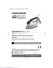 Morphy Richards Turbosteam 40636 Instructions Manual