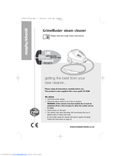 Morphy Richards GrimeBuster steam cleaner Instructions Manual