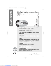 Morphy Richards Upright Bagless Vacuum Cleaner Instructions Manual