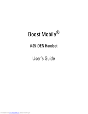 Motorola i425 User Manual