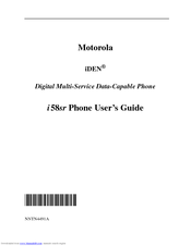 Motorola PC*MILLER I58SR User Manual